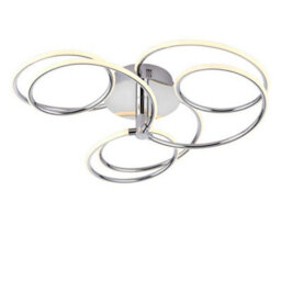Luminosa Lighting Luminosa Eterne Led Semi Flush Light Chrome Plate & White Silicone - thumbnail 1