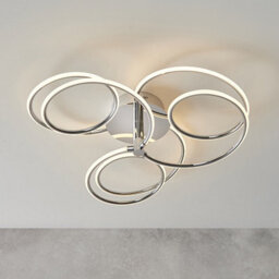 Luminosa Lighting Luminosa Eterne Led Semi Flush Light Chrome Plate & White Silicone - thumbnail 3