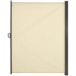 Outsunny 3X2M Retractable Side Awning Screen Fence Patio Privacy Divider Cream - thumbnail 2