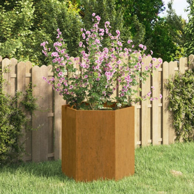 Berkfield Planter Rusty 40X40X45 Cm Corten Steel - image 1