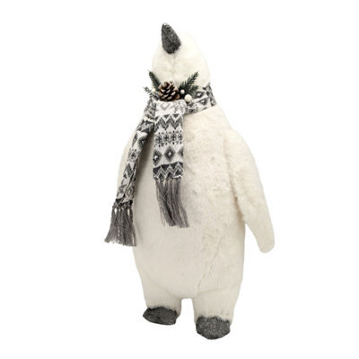 White Penguin With Scarf Christmas Decoration