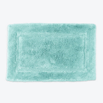 Allure Bath Fashions Bamboo Cotton Non-Slip Bath Mat - Duckegg - image 1