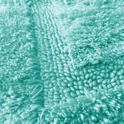 Allure Bath Fashions Bamboo Cotton Non-Slip Bath Mat - Duckegg - thumbnail 2