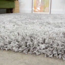 Loomed Super Soft Silver Shaggy Area Rug 80X150Cm - thumbnail 5