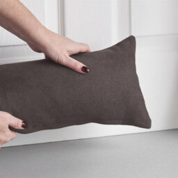 Luxury Living Velvet Chenille Draught Excluder 90Cm X 15Cm X 15Cm Chocolate - thumbnail 3