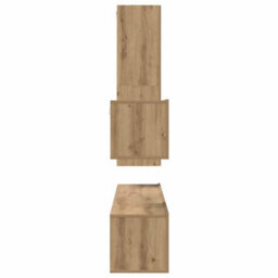 Berkfield 4 Pcs Artisan Oak 30.5 X 30 X 110 Cm Engineered Wood - thumbnail 9