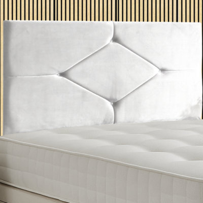 Arlo 36 Inch High Linen Strutted Divan Bed Headboard - Black - image 1