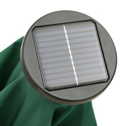 Berkfield Parasol With Led Lights Green 200X211 Cm Aluminium - thumbnail 8