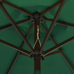 Berkfield Parasol With Led Lights Green 200X211 Cm Aluminium - thumbnail 5