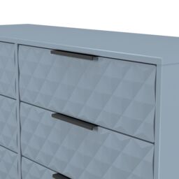 Anzio Matt Denim Blue No Effect 6 Drawer Chest (H)737mm (W)1130mm (D)395mm - thumbnail 4