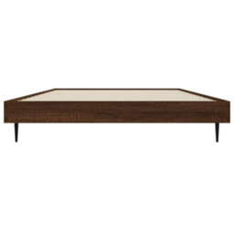 Berkfield Bed Frame Brown Oak 100X200 Cm Engineered Wood - thumbnail 6