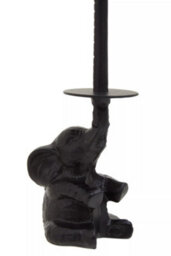 Orsina Elegant Black Elephant Toilet Roll Holder, Classic Toilet Roll Holder For Washroom, Durable Roll Holder - thumbnail 5