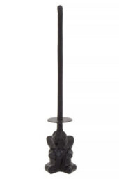 Orsina Elegant Black Elephant Toilet Roll Holder, Classic Toilet Roll Holder For Washroom, Durable Roll Holder - thumbnail 3