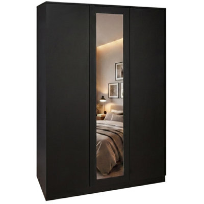 Lassic Vida Designs Denver 3 Door Mirrored Wardrobe, White