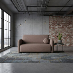 Viva Sun Iii Sofa Bed With Sleeping Function And Bedding Storage Metal Legs Chipboard Frame 150X103X85Cm Pink - thumbnail 2