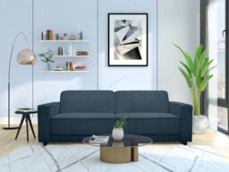 Dorel Allie 3 Seater Sofabed In Corduroy Blue - thumbnail 1
