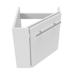 AVER-GROWTH Wall-Mounted Bathroom Vanity Unit Matt White Pre-Assembled Bathroom Cabinets Only 395(W)X395X(D)X420(H)mm With Door - thumbnail 2
