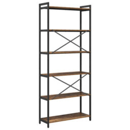 Berkfield Modern Bookcase Old Wood 80 X 30 X 188 Cm Engineered Wood - thumbnail 7