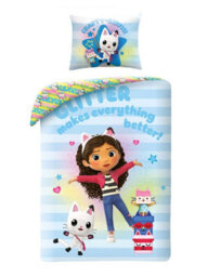 Gabby’s Dollhouse Gabbys Dollhouse 100% Cotton Single Duvet Cover And Pillowcase Set - thumbnail 1