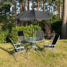 Selections Tresco 6 Piece Garden Furniture Set With Folding Chairs - thumbnail 1