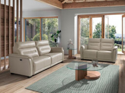 Angel Cerda Stylish Round Tempered Glass And Walnut Coffee Table - thumbnail 3