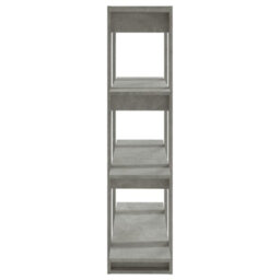 Berkfield Book Cabinet/room Divider Concrete Grey 100X30X123.5 Cm - thumbnail 4
