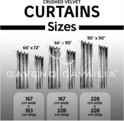 Gc Gaveno Cavailia Crushed Velvet Curtains 66X72 Grey Thermal Insulated Door Curtains, Eyelet Panels - thumbnail 2