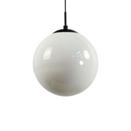 First Choice Lighting Set Of 2 Grosvenor  - Black Pendant Lights With Glass Globes - thumbnail 3