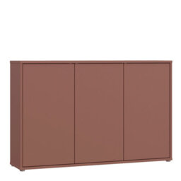 Furniture To Go Alice Springs 3 Door Sideboard With Push-To-Open Doors In Terracotta - thumbnail 2