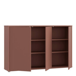 Furniture To Go Alice Springs 3 Door Sideboard With Push-To-Open Doors In Terracotta - thumbnail 5