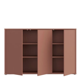 Furniture To Go Alice Springs 3 Door Sideboard With Push-To-Open Doors In Terracotta - thumbnail 6