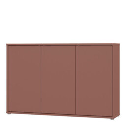 Furniture To Go Alice Springs 3 Door Sideboard With Push-To-Open Doors In Terracotta - thumbnail 4