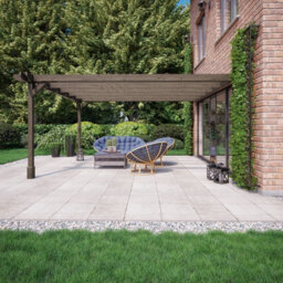 Rutland County Garden Furniture Wall Mounted Double Premium Pergola - Wood - L180 X W420 X H270 Cm - Rustic Brown - thumbnail 3