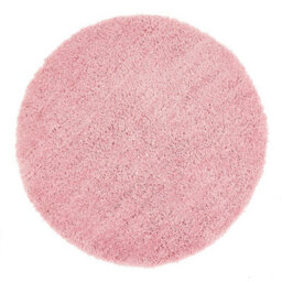 Chicago Rose Plain 50mm Thick Modern Easy To Clean Luxurious Handmade Circle Rug For Bedroom Living Room By Origins-133Cm(Circle) - thumbnail 1