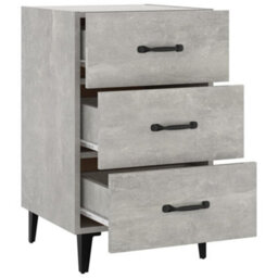 Berkfield Bedside Cabinet Concrete Grey 40X40X66 Cm Engineered Wood - thumbnail 5