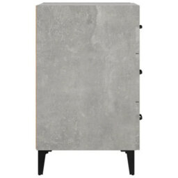 Berkfield Bedside Cabinet Concrete Grey 40X40X66 Cm Engineered Wood - thumbnail 4