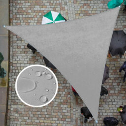 Grey 3X3X3M Triangular Shade Sail Waterproof - thumbnail 1