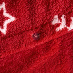 OHS Snowflake Teddy Fleece Duvet Cover Bedding Winter Christmas, Red - Double - thumbnail 6