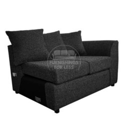 Furnishings For Less UK Paris Charcoal Boucle Fabric 4 Seater L Shaped Left Hand Corner Sofa Scatter - thumbnail 8