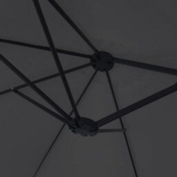 Berkfield Double-Head Garden Parasol Black 449X245 Cm - thumbnail 6