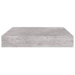 Berkfield Floating Wall Shelves 4 Pcs Concrete Grey 23X23.5X3.8 Cm Mdf - thumbnail 5