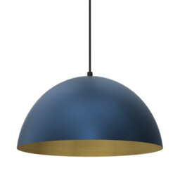 Milagro Pendant Light Beta Navy Blue/gold 1Xe27 35Cm - thumbnail 3