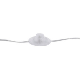 Beliani Floor Lamp 170Cm - White Polycotton Drum Shade With Crystal Beads, Silver Base - thumbnail 7