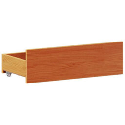 Berkfield Bed Frame Without Mattress With Headboard Wax Brown 120X200 Cm Solid Wood Pine - thumbnail 9