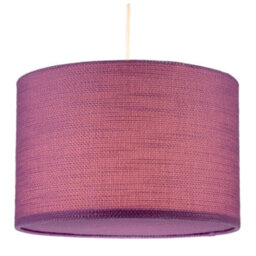 Happy Homewares Modern Purple Wine Textured Linen Pendant Light Shade With Diffuser - thumbnail 2