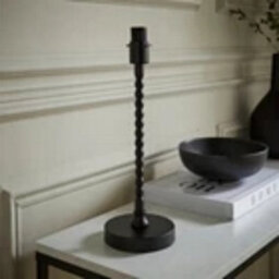 Maeve Bobble Stem Table Lamp Base Bedroom Living Room Light Chrome Black Gold - thumbnail 3