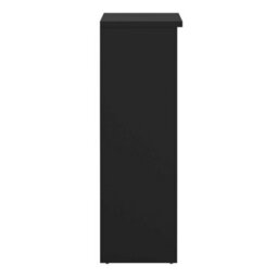 Wyld Haus Budapest Matt Black Wooden Shoe Cabinet 3 Doors 1 Drawer - thumbnail 7