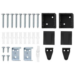 Berkfield Window Blind With Curtains Manual Black Aluminium - thumbnail 9