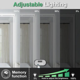 Probaty Bathrooms 100X60Cm 3-Color Dimmable Led Mirror With Bluetooth,clock And Magnifier,memory Function,anti-Fog,wall Vanity - thumbnail 4