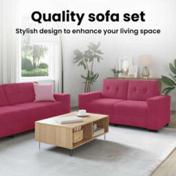 Vidaxl Sofa Set With Cushion 3 Pcs Wine Red 221 X 78 X 80 Cm Velvet - thumbnail 9